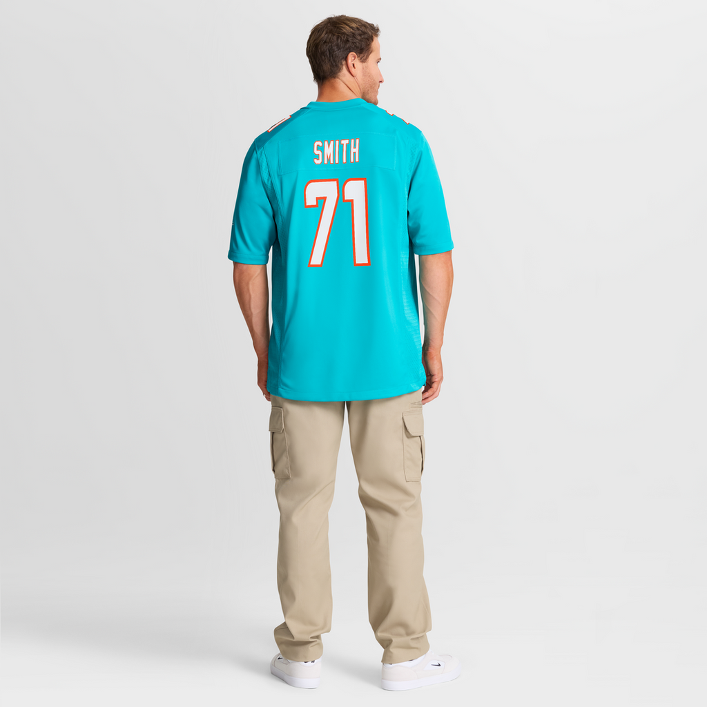 Miami Dolphins Kion Smith Nike Game Jersey - Aqua