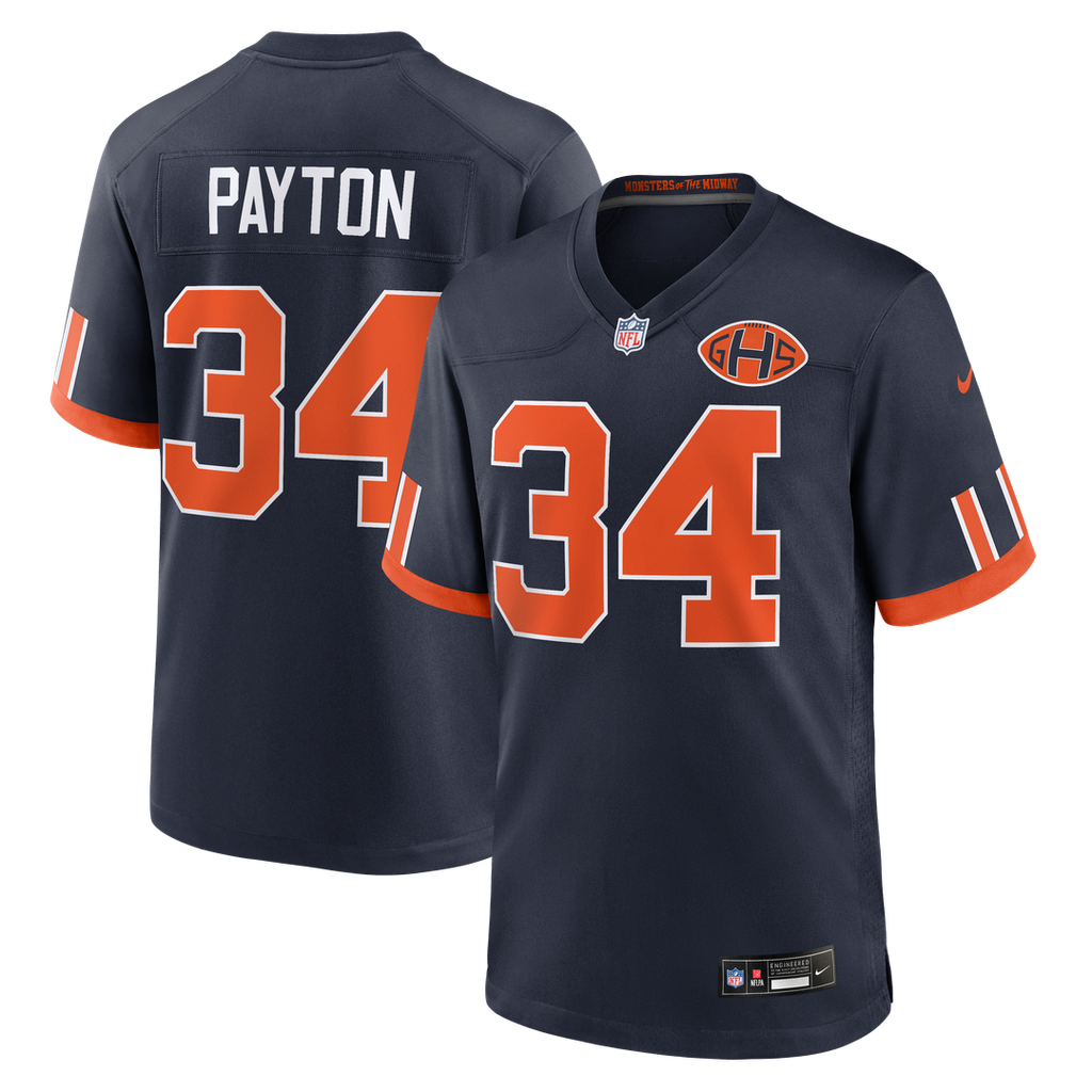 Chicago Bears Walter Payton Nike 2026 Rivalries Collection Game Jersey - Navy