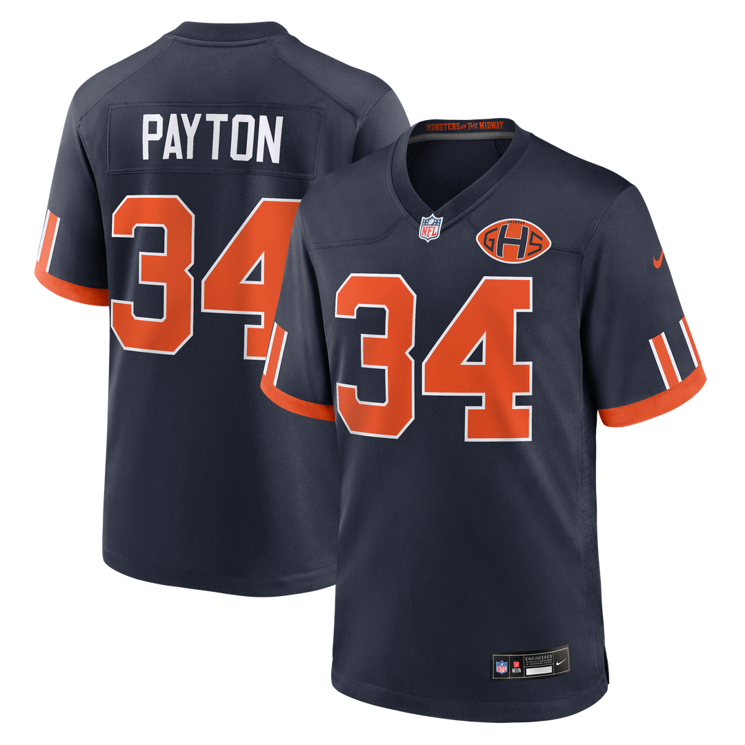 Chicago Bears Walter Payton Nike 2026 Rivalries Collection Game Jersey - Navy