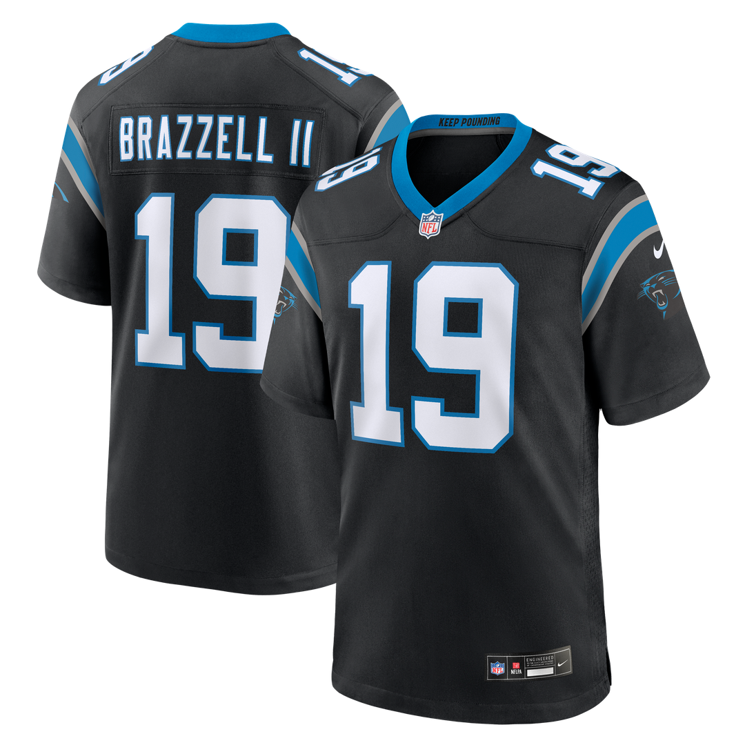 Carolina Panthers Chris Brazzell II Nike Team Game Jersey - Black