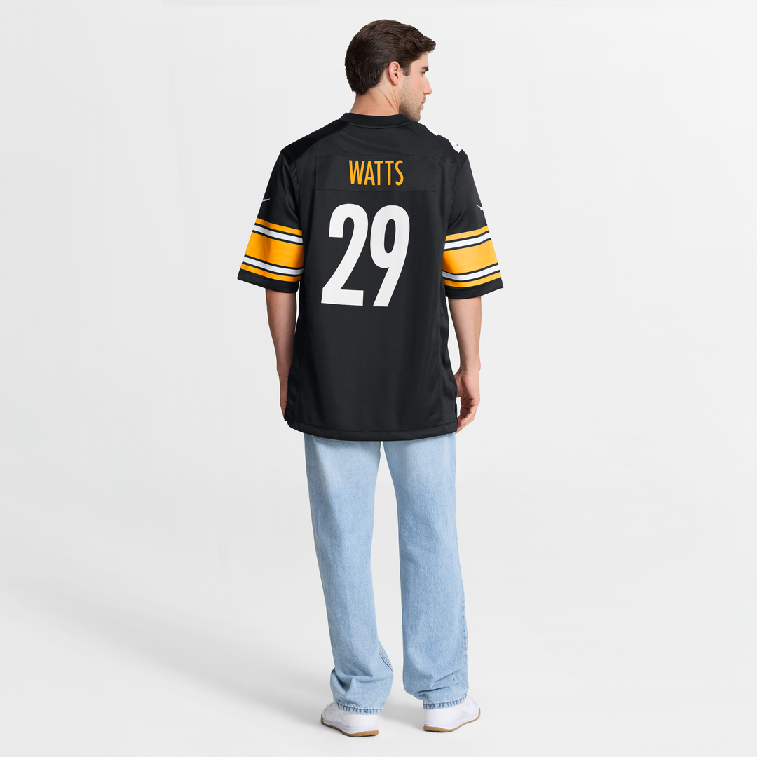 Pittsburgh Steelers Ryan Watts Nike Game Jersey - Black