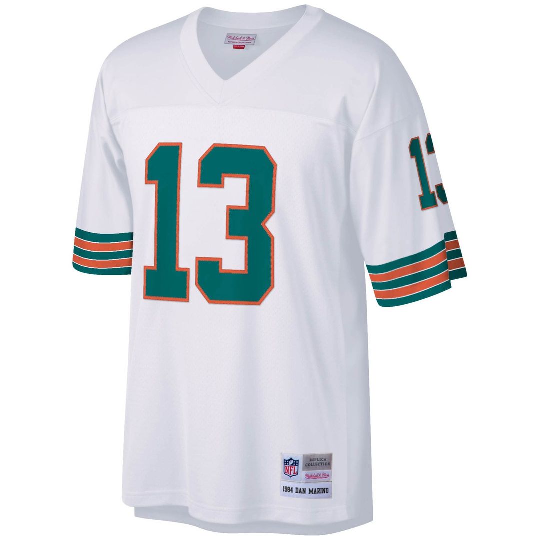 Miami Dolphins Dan Marino Mitchell & Ness Big & Tall 1984 Retired Player Replica Jersey - White