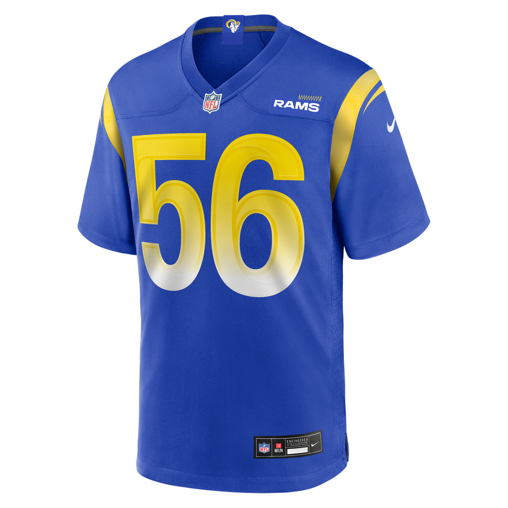Los Angeles Rams London Fletcher Nike Game Retired Player Jersey - Royal