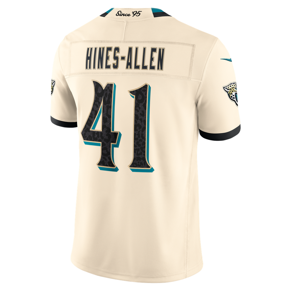 Jacksonville Jaguars Josh Hines-Allen Nike 2026 Rivalries Collection Stitched Limited Jersey - Natural