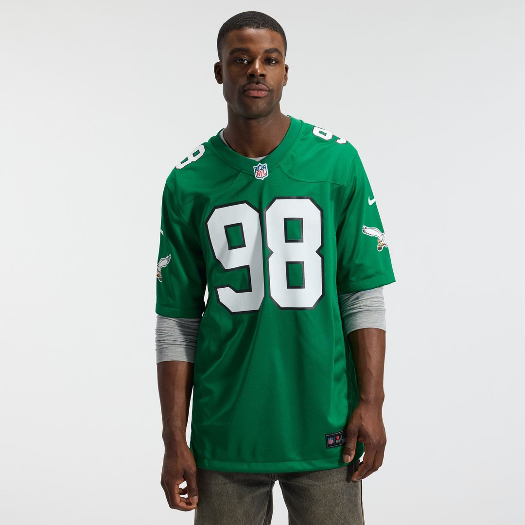 Philadelphia Eagles Jalen Carter Nike Game Jersey - White