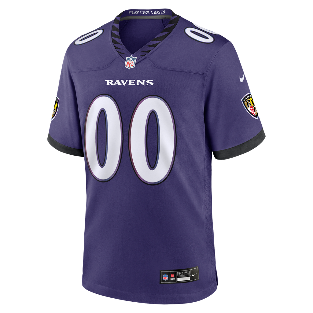 Baltimore Ravens Nike Custom Game Jersey - Purple