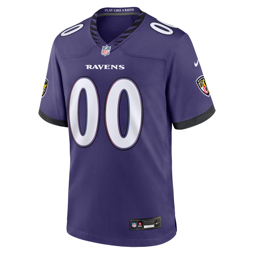 Baltimore Ravens Nike Custom Game Jersey - Purple