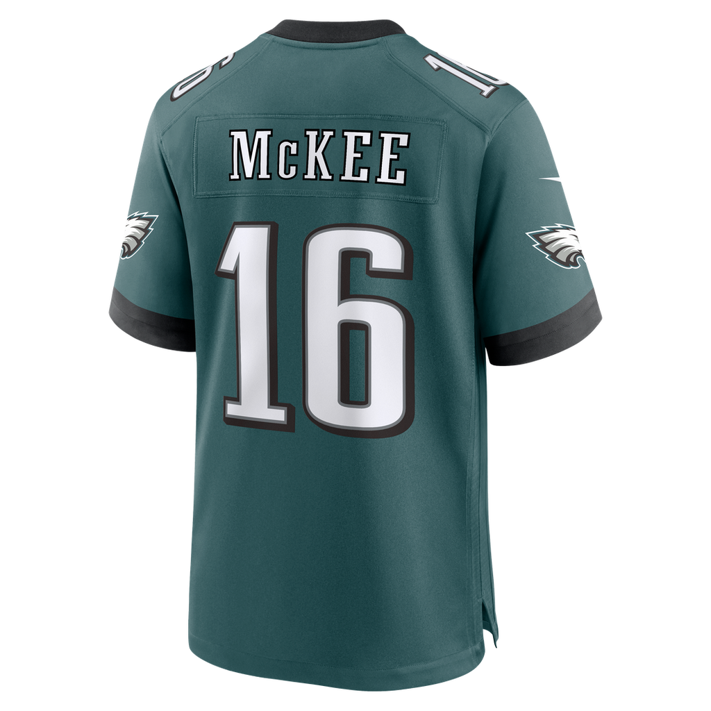 Philadelphia Eagles Tanner McKee Nike Team Game Jersey - Midnight Green