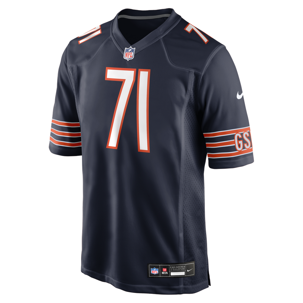 Chicago Bears Jedrick Wills Jr. Nike Team Game Jersey - Navy