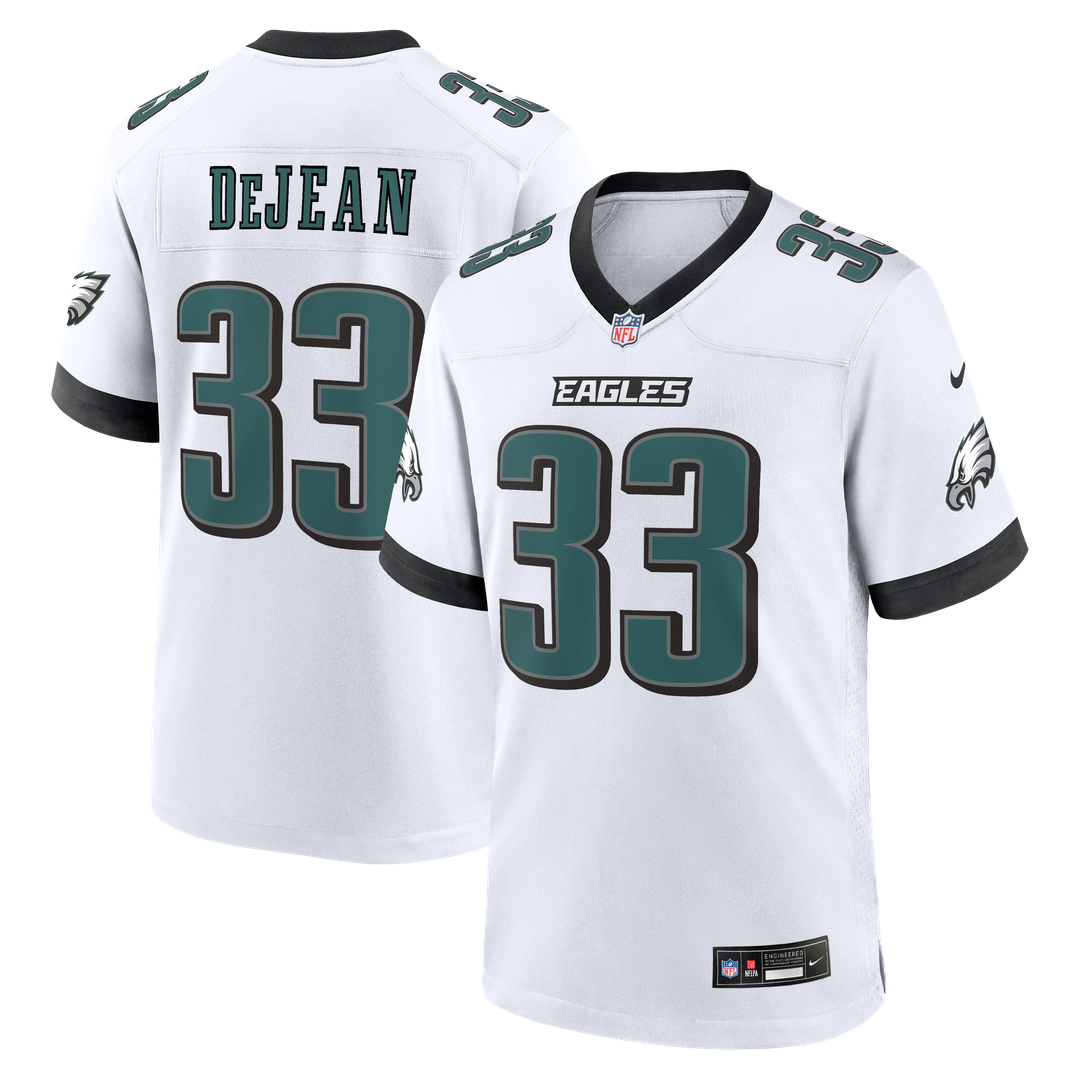 Philadelphia Eagles Cooper DeJean Nike Game Jersey - White