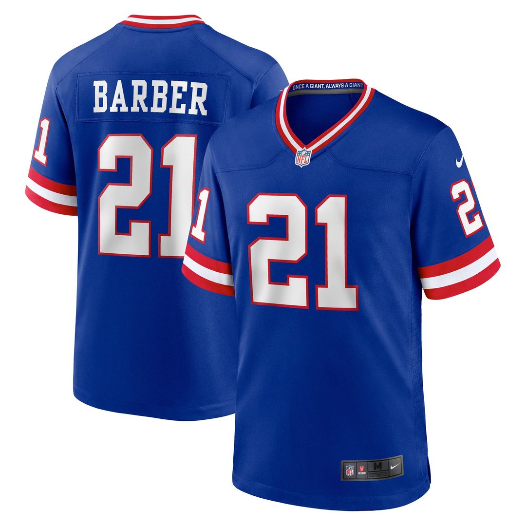 New York Giants Tiki Barber Nike Retired Player Alternate Game Jersey - Royal