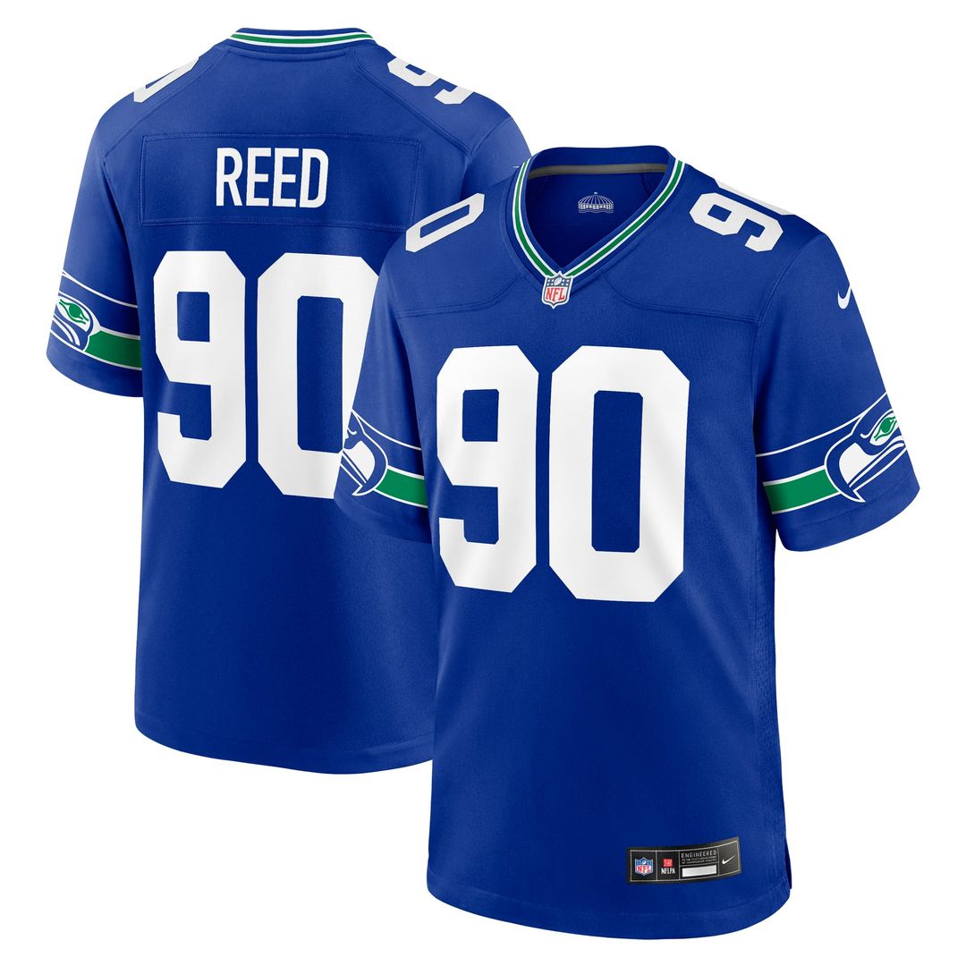 Seattle Seahawks Jarran Reed Nike Alternate Game Jersey - Royal