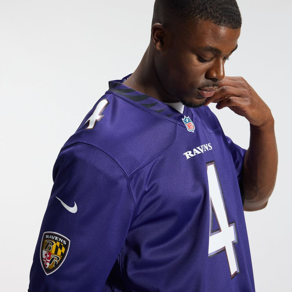 Baltimore Ravens Zay Flowers Nike Team Game Jersey - Purple