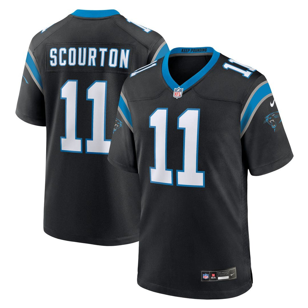 Carolina Panthers Nic Scourton Nike Team Game Jersey - Black