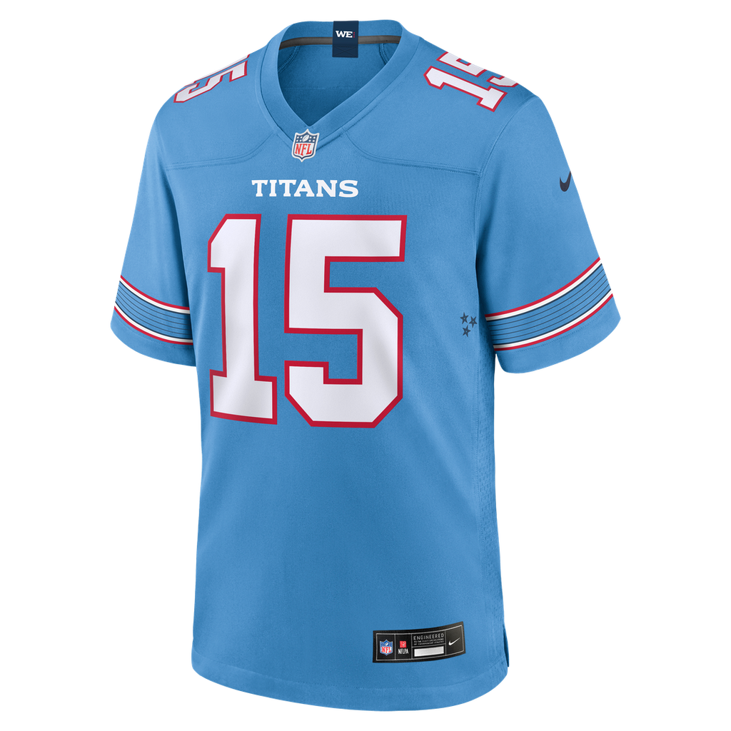 Tennessee Titans Keldric Faulk Nike Team Game Jersey - Light Blue