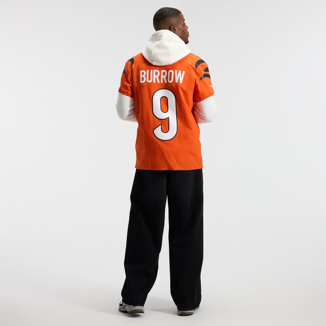 Cincinnati Bengals Joe Burrow Nike Team Vapor F.U.S.E. Elite Jersey - Orange