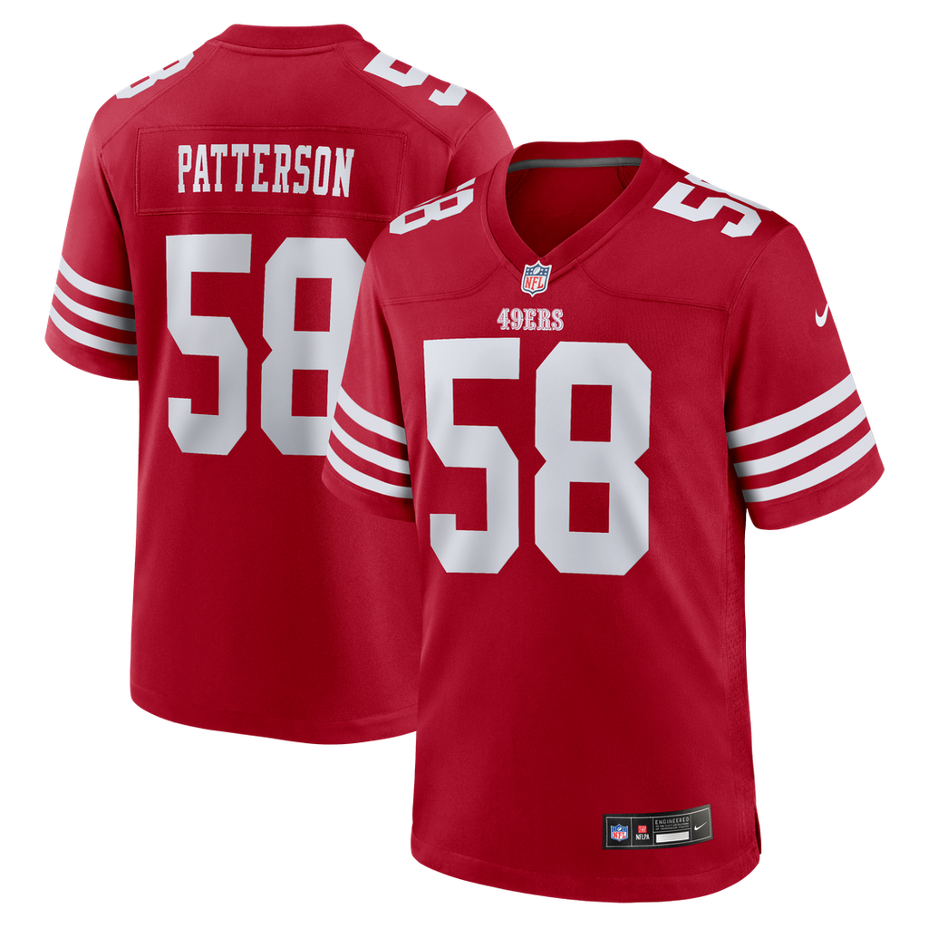 San Francisco 49ers Jarrett Patterson Nike Team Game Jersey - Scarlet