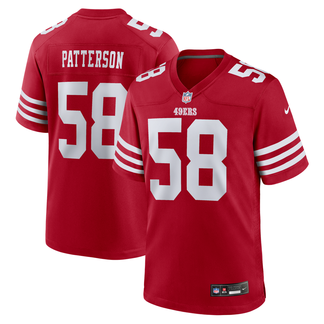 San Francisco 49ers Jarrett Patterson Nike Team Game Jersey - Scarlet