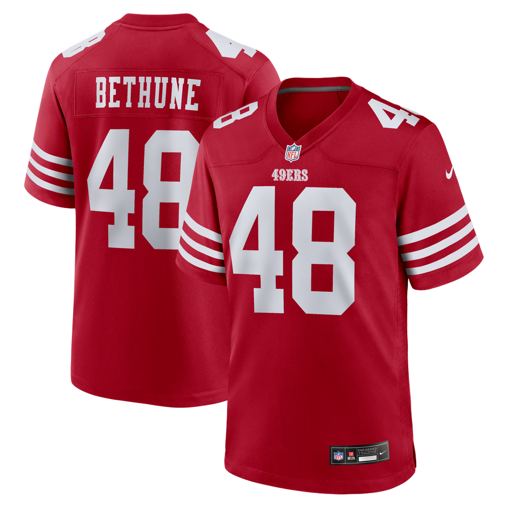San Francisco 49ers Tatum Bethune Nike Game Jersey - Scarlet