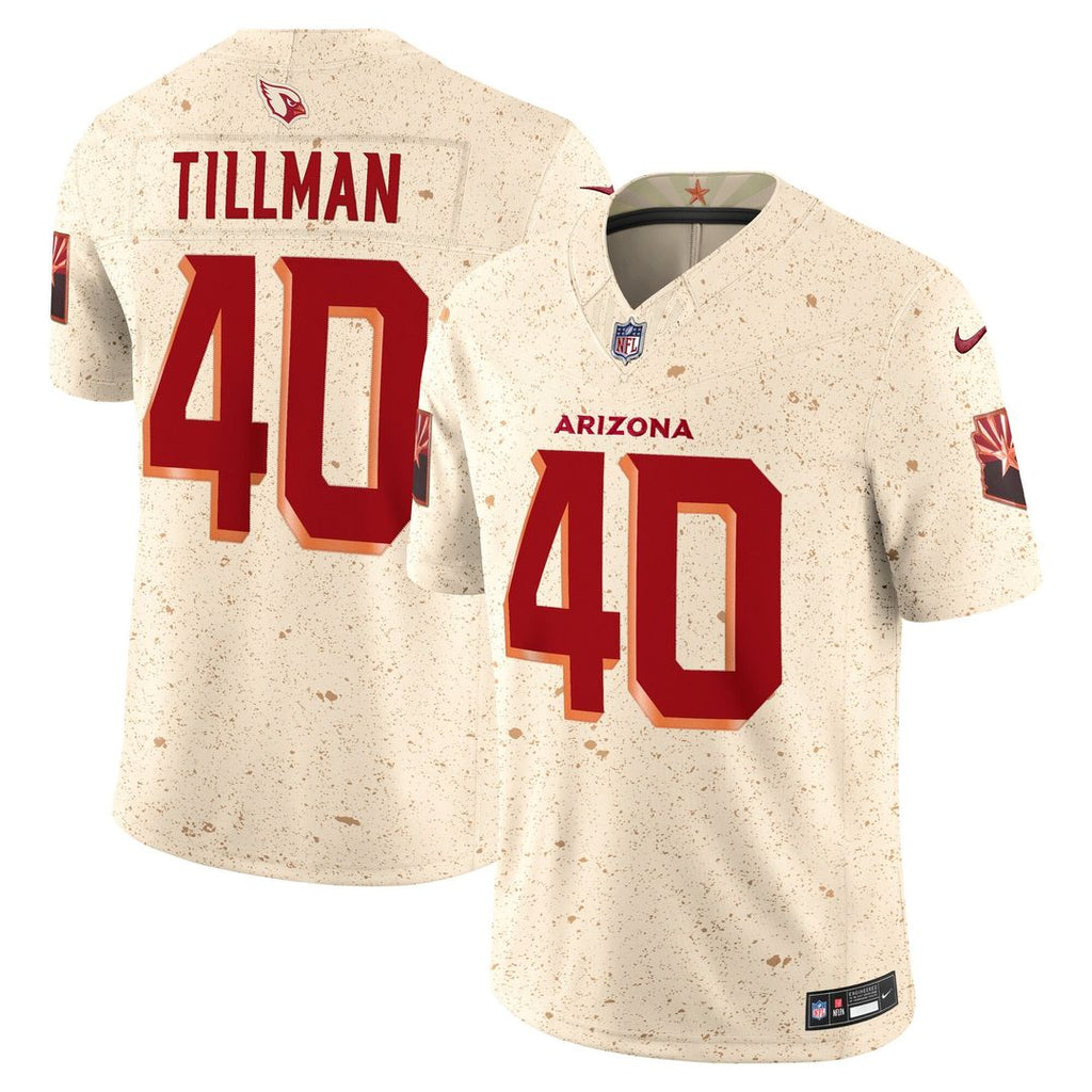 Arizona Cardinals Pat Tillman Nike Rivalries Collection Stitched Limited Jersey - Natural