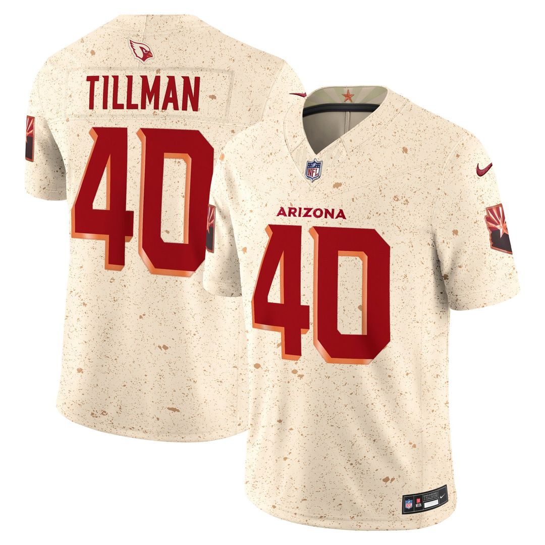 Arizona Cardinals Pat Tillman Nike Rivalries Collection Stitched Limited Jersey - Natural
