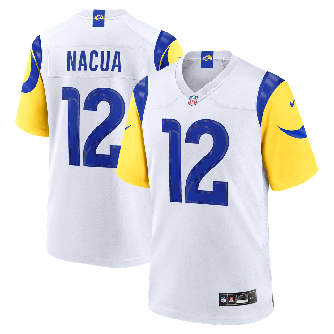 Los Angeles Rams Puka Nacua Nike White Game Player Jersey - White