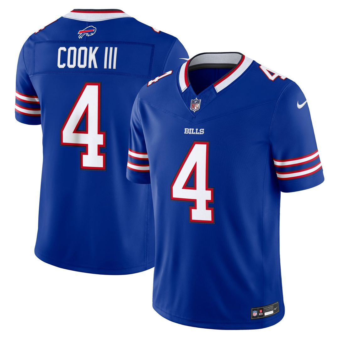 Buffalo Bills James Cook III Nike Team Vapor F.U.S.E. Stitched Limited Jersey - Royal