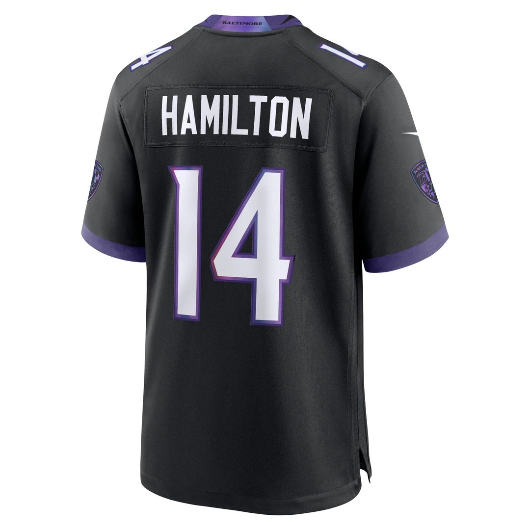 Baltimore Ravens Kyle Hamilton Nike Alternate Game Jersey - Black