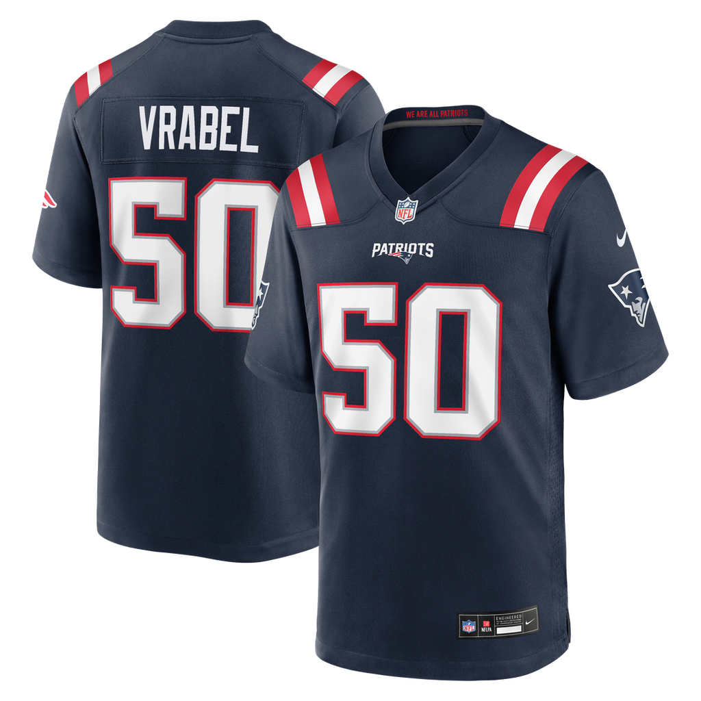 New England Patriots Mike Vrabel Nike Game Retired Player Jersey - Navy