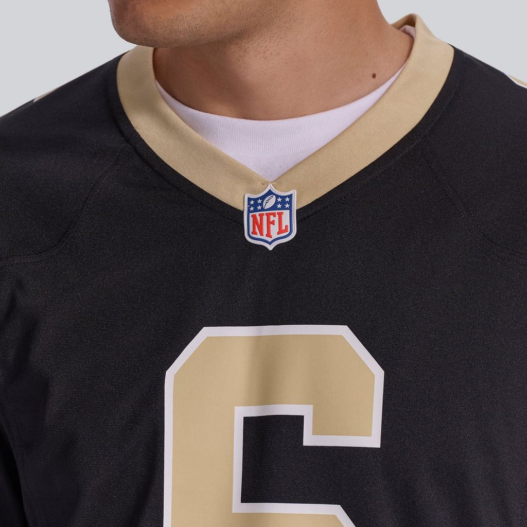 New Orleans Saints Tyler Shough Nike Game Jersey - Black
