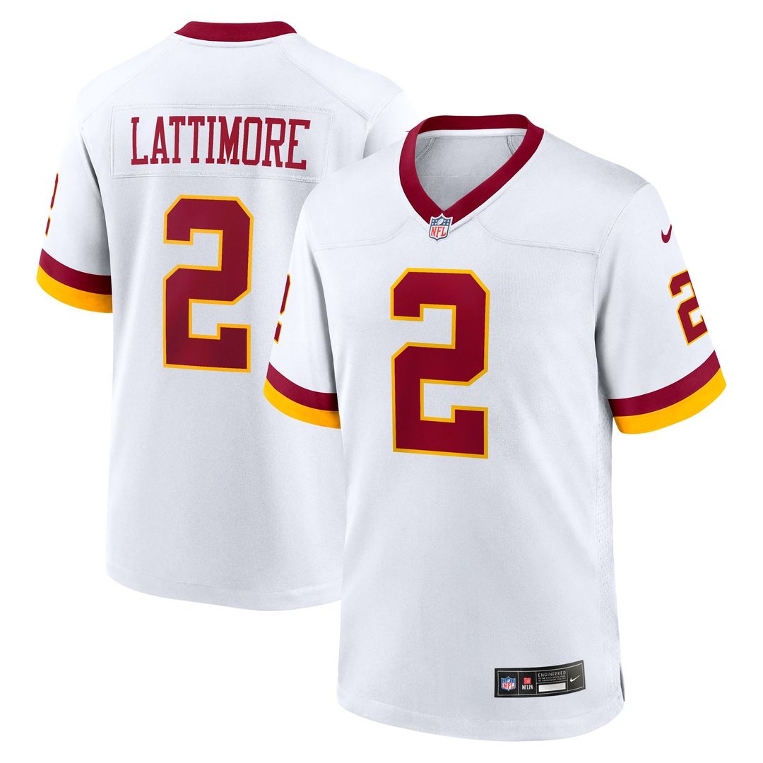 Washington Commanders Marshon Lattimore Nike Game Super Bowl Era Jersey - White