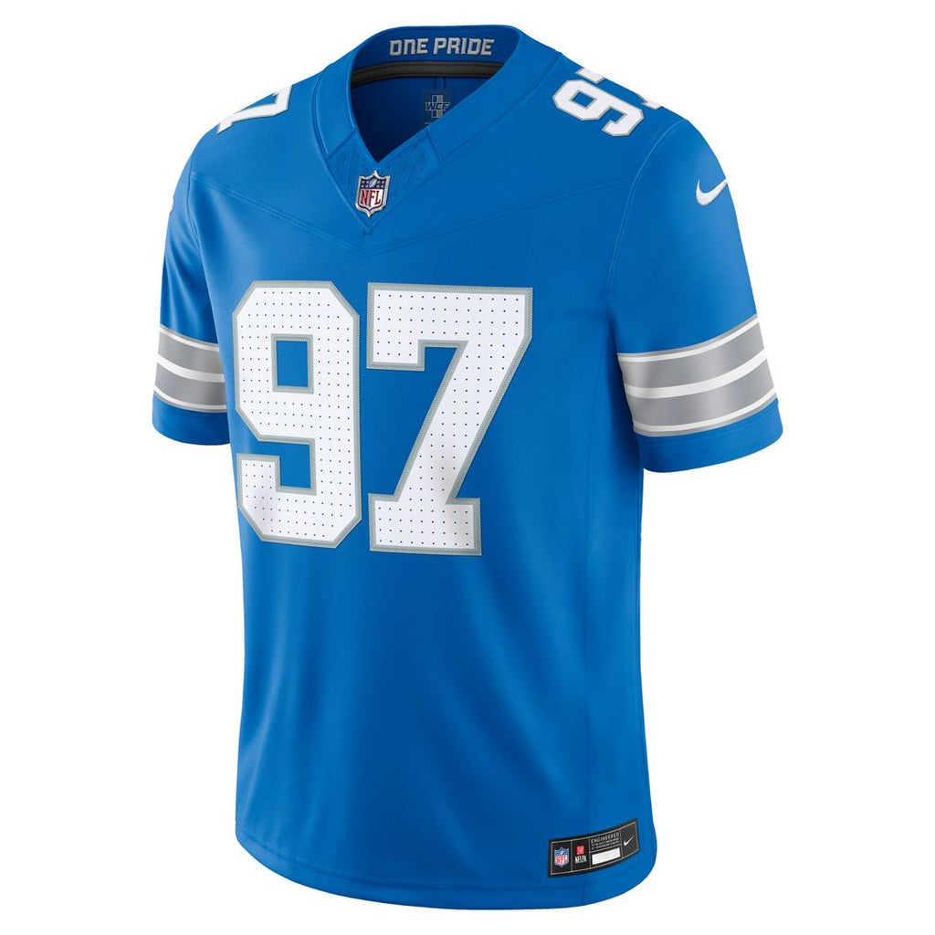 Detroit Lions Aidan Hutchinson Nike Team Vapor F.U.S.E. Stitched Limited Jersey - Blue