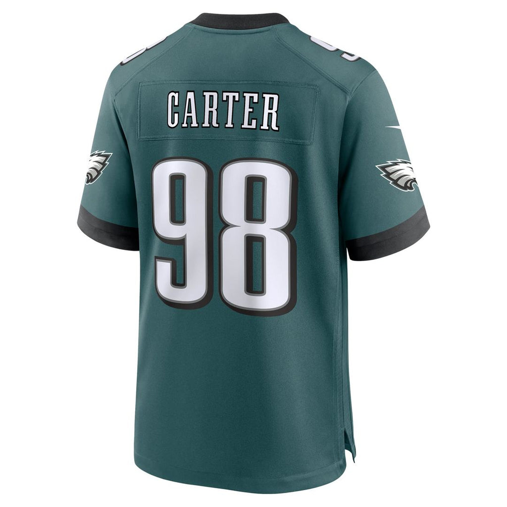 Philadelphia Eagles Jalen Carter Nike Team Game Jersey - Midnight Green