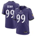 Baltimore Ravens Rayshaun Benny Nike Team Game Jersey - Purple