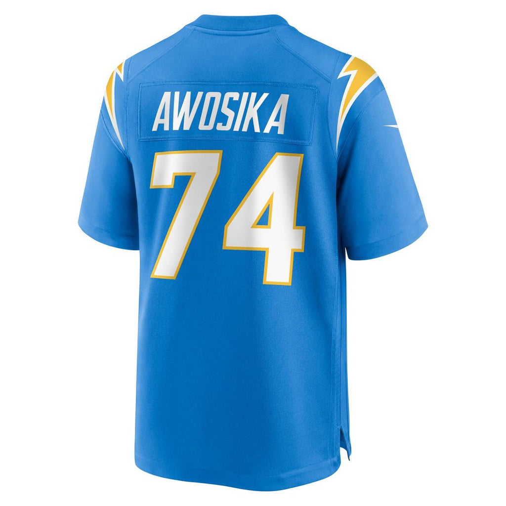 Los Angeles Chargers Kayode Awosika Nike Team Game Jersey - Powder Blue