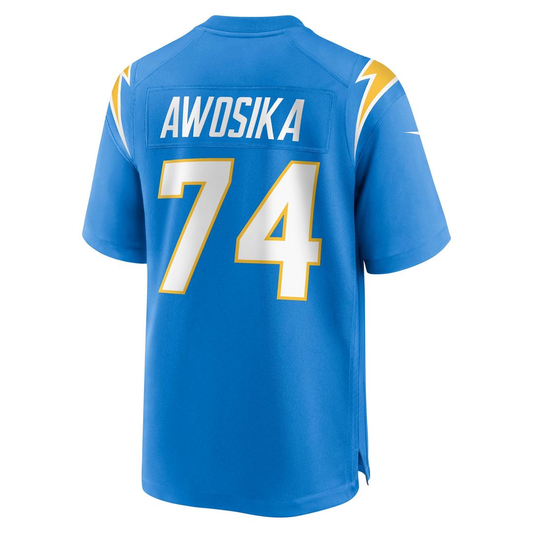 Los Angeles Chargers Kayode Awosika Nike Team Game Jersey - Powder Blue