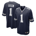 Dallas Cowboys Number 1 Groom Nike Game Jersey - Navy