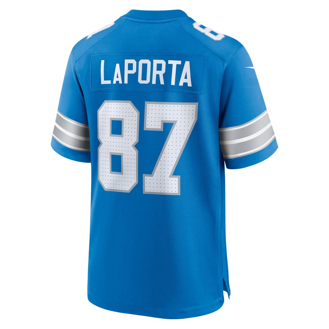 Detroit Lions Sam LaPorta Nike Game Jersey - Blue