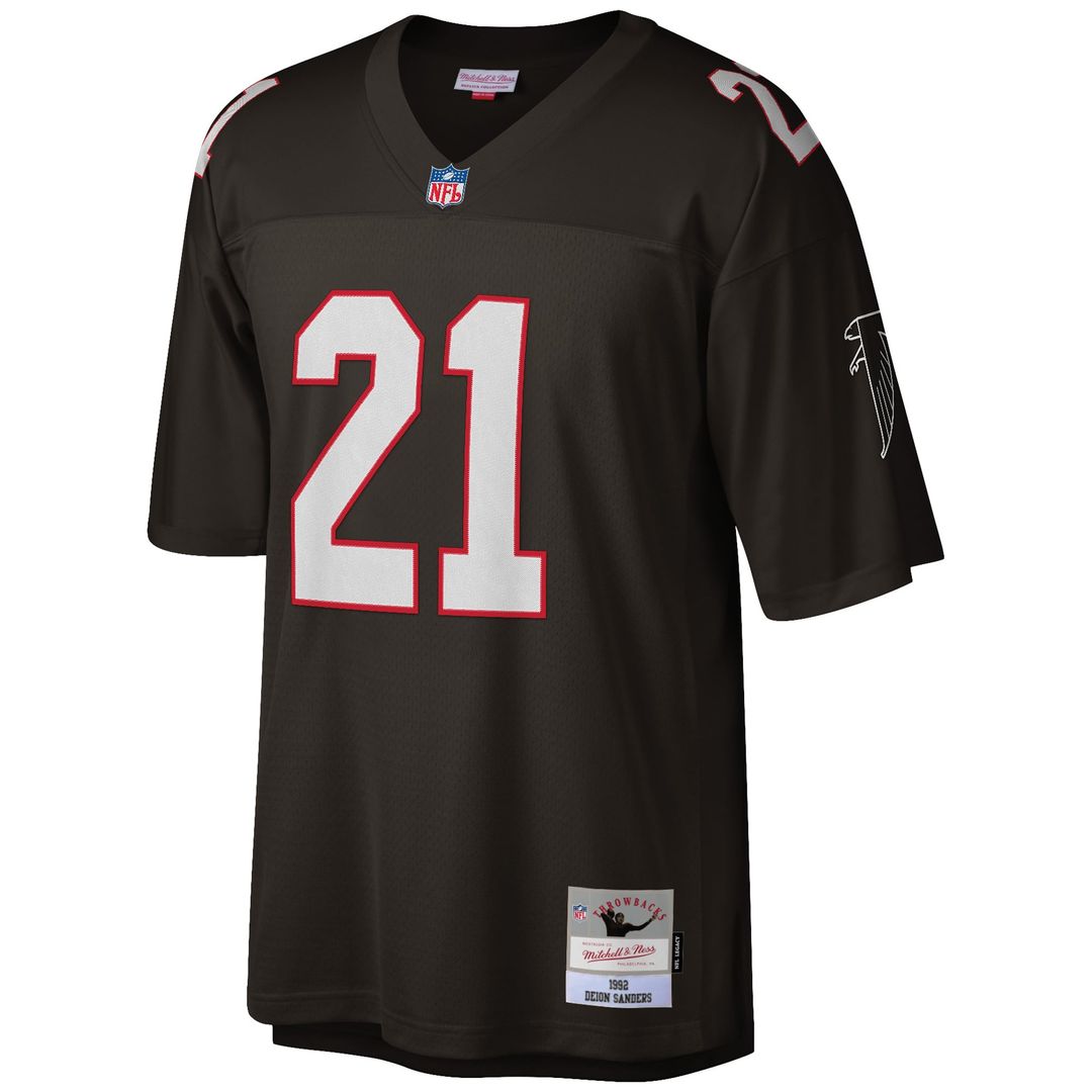 Atlanta Falcons Deion Sanders Mitchell & Ness Big & Tall 1992 Retired Player Replica Jersey - White