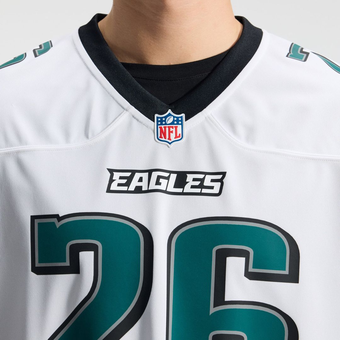Philadelphia Eagles Saquon Barkley Nike Game Jersey - White