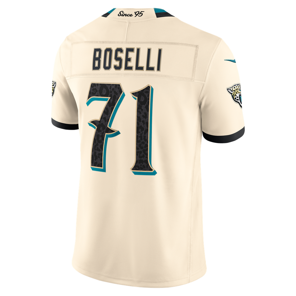Jacksonville Jaguars Tony Boselli Nike 2026 Rivalries Collection Stitched Limited Jersey - Natural