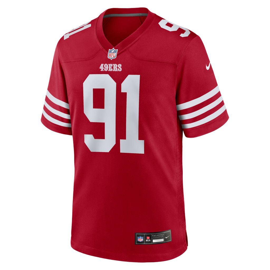 San Francisco 49ers Sam Okuayinonu Nike Team Game Jersey - Scarlet