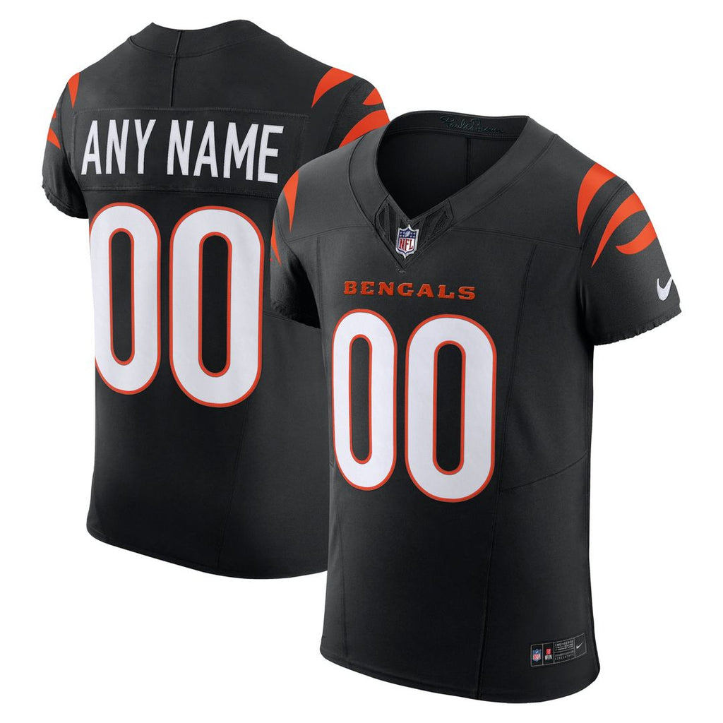 Cincinnati Bengals Nike Alternate Vapor F.U.S.E. Elite Custom Jersey - Orange