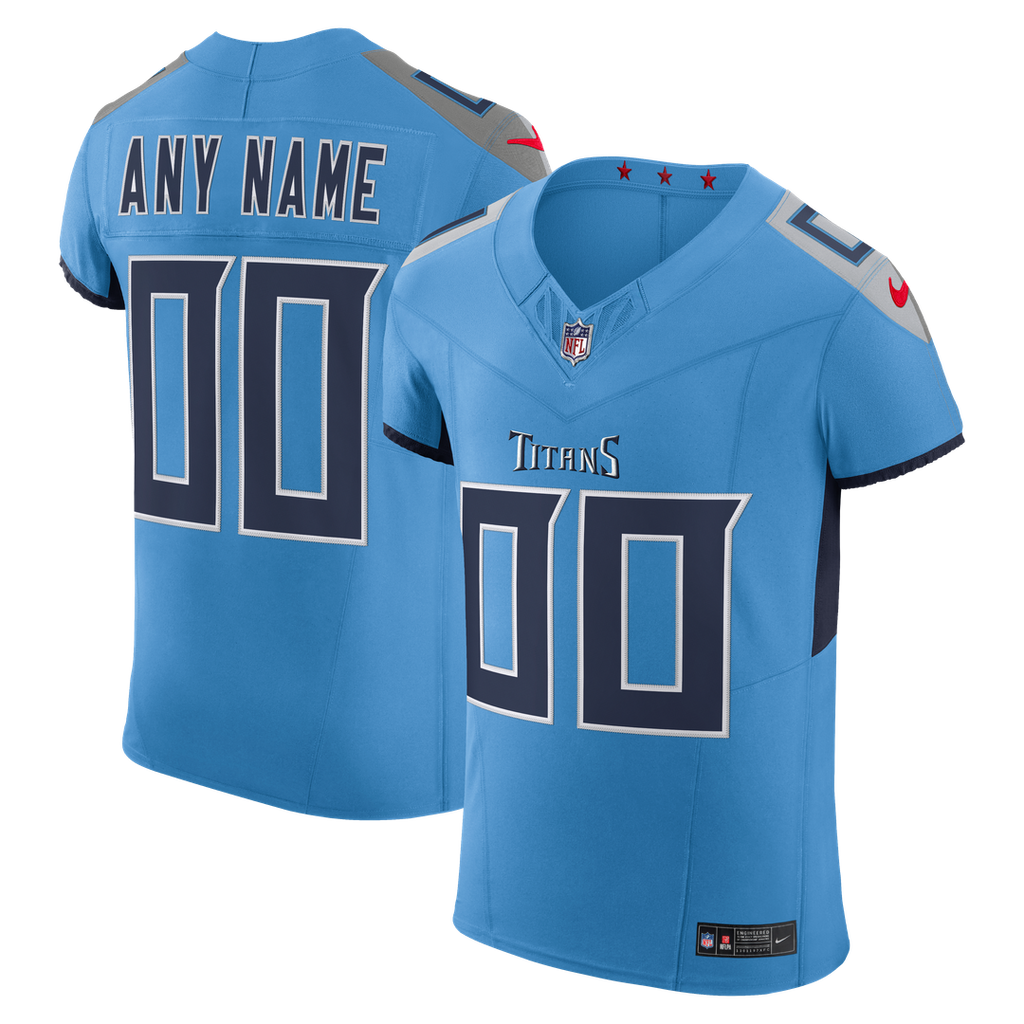 Tennessee Titans Nike Team Vapor F.U.S.E. Elite Custom Jersey - Light Blue