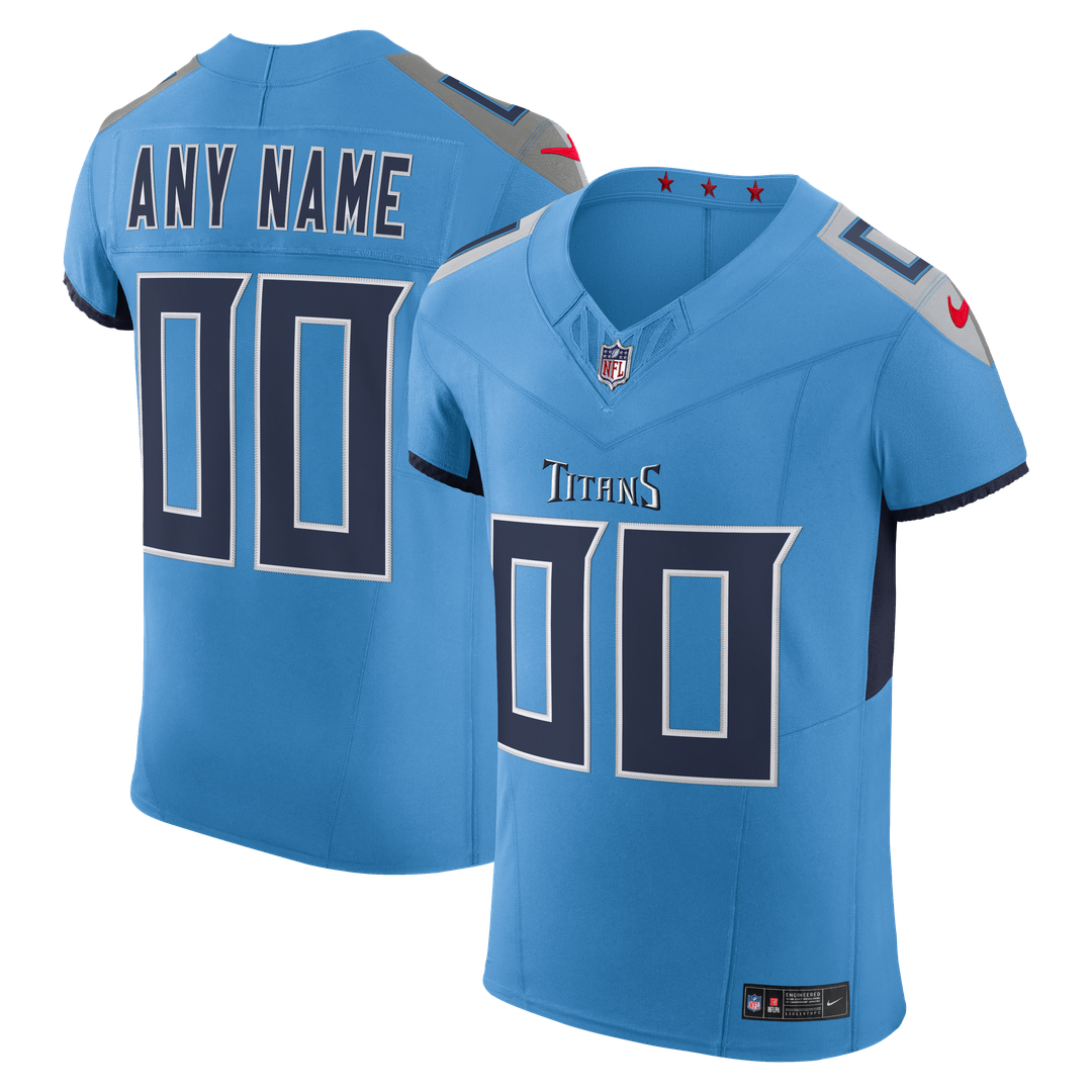 Tennessee Titans Nike Team Vapor F.U.S.E. Elite Custom Jersey - Light Blue