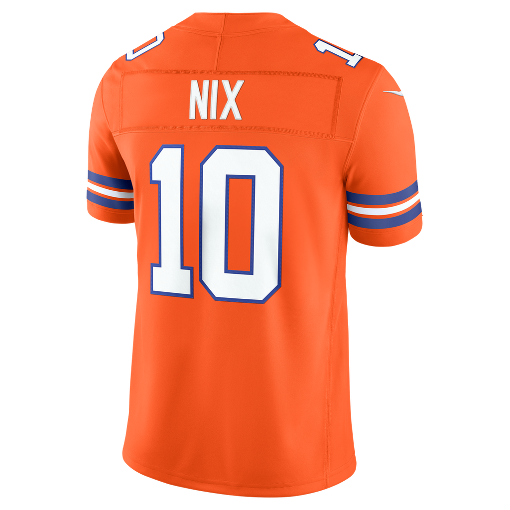 Denver Broncos Bo Nix Nike Vapor F.U.S.E. Stitched Limited Jersey - White