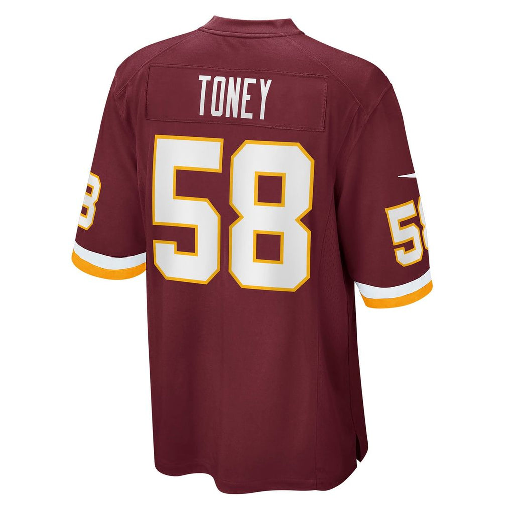 Washington Football Team Shaka Toney Nike Game Jersey - Burgundy