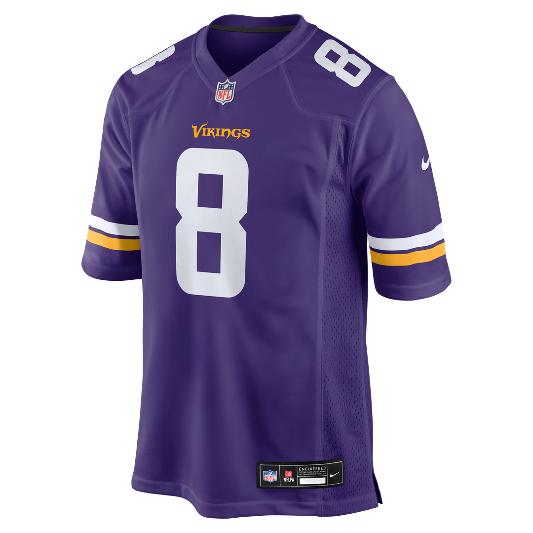 Minnesota Vikings Jeff Okudah Nike Team Game Jersey - Purple