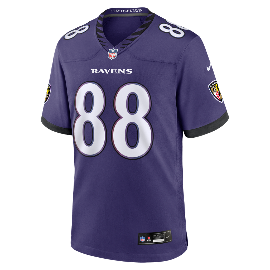 Baltimore Ravens Matthew Hibner Nike Team Game Jersey - Purple
