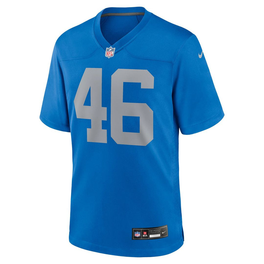 Detroit Lions Jack Campbell Nike Alternate Game Jersey - Blue